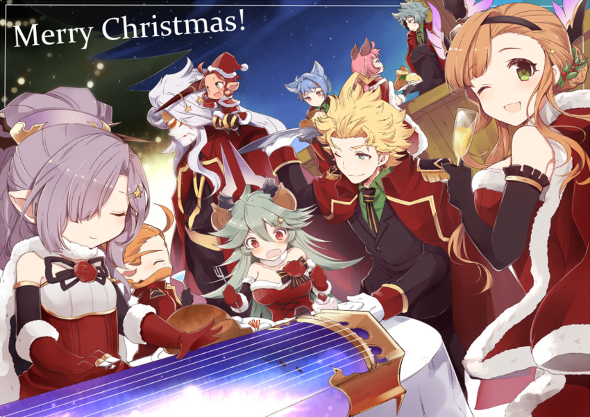 tweyen, threo, niyon, seofon, tien, and 5 more (granblue fantasy) drawn by tokunaki_nozomu