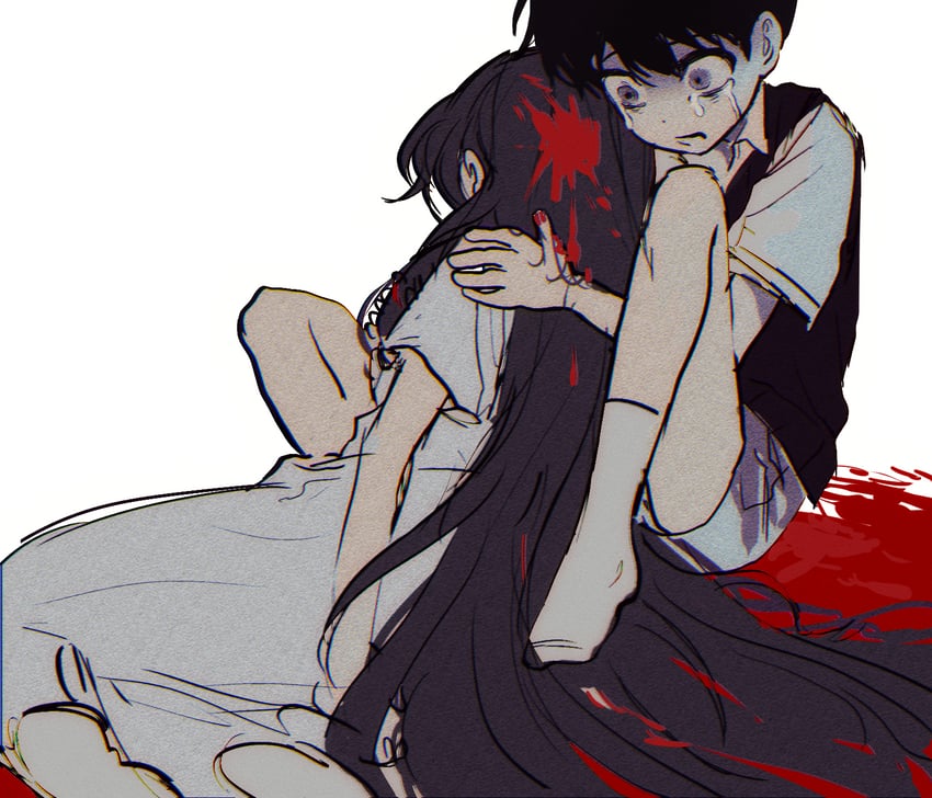 sunny and mari (omori) drawn by sike_(dvh_04)