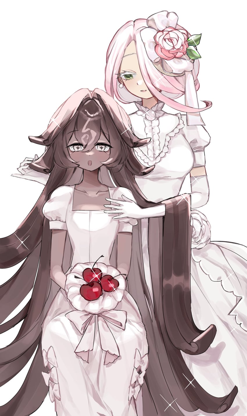black forest cookie and wedding cake cookie (cookie run and 1 more) drawn by crk_gyul