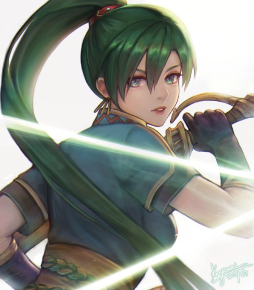 lyn (fire emblem and 1 more) drawn by kaejunni
