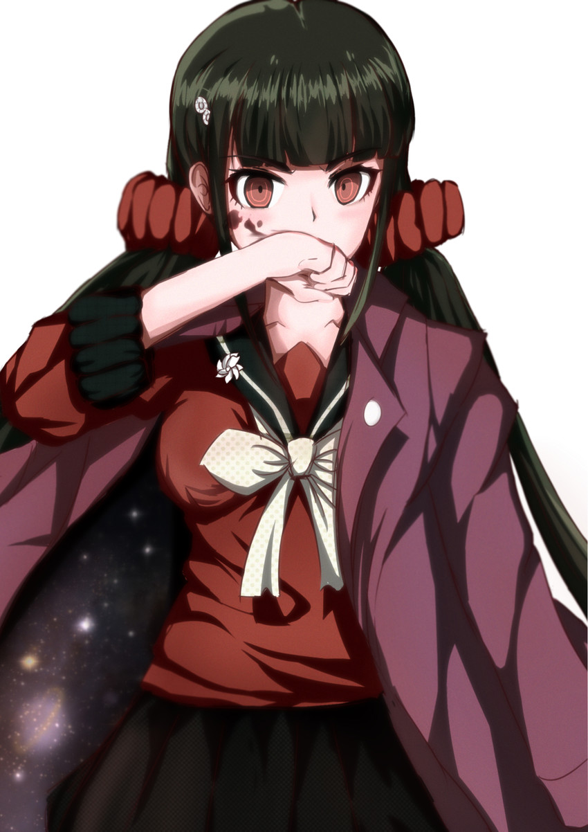 harukawa maki (danganronpa and 1 more) drawn by baka_(080127)