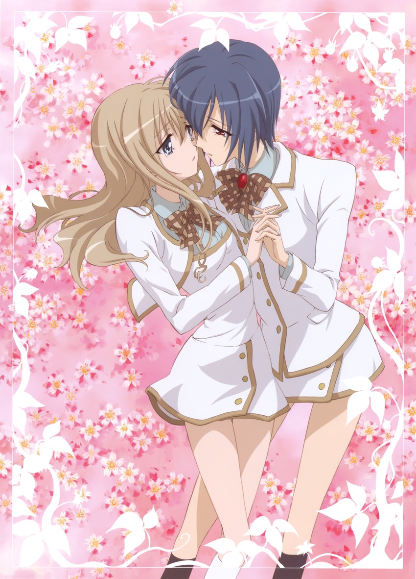 konohana hikari and ootori amane (strawberry panic!) drawn by numata_seiya