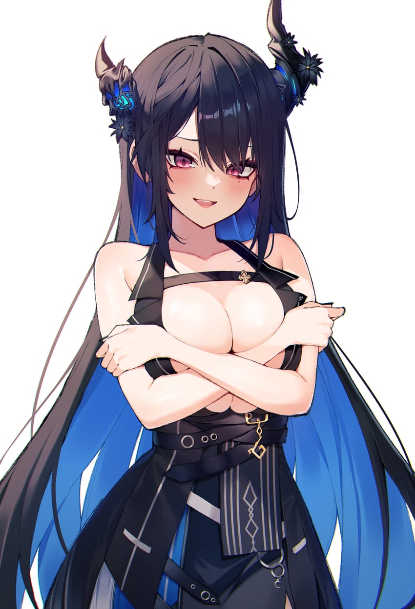 nerissa ravencroft (hololive and 1 more) drawn by seion