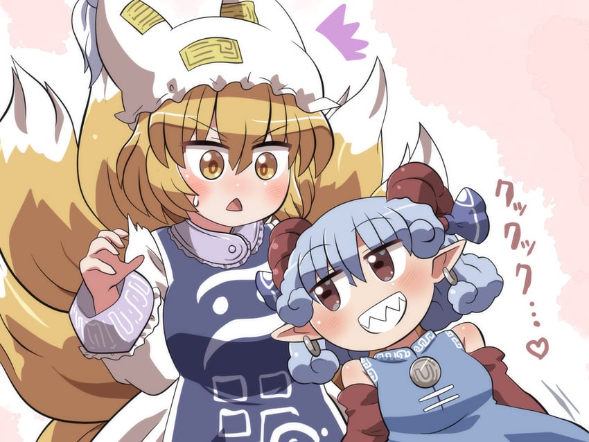 yakumo ran and toutetsu yuuma (touhou) drawn by rokugou_daisuke