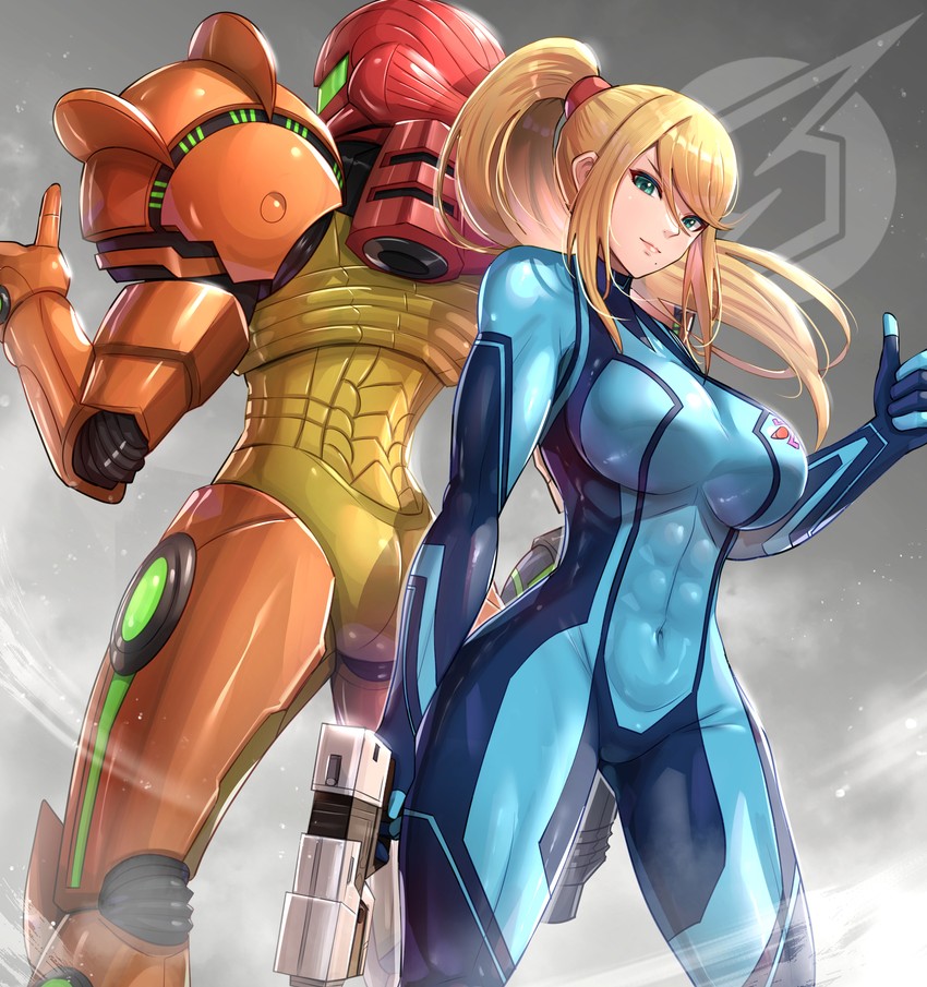 samus aran (metroid and 2 more) drawn by gonzarez