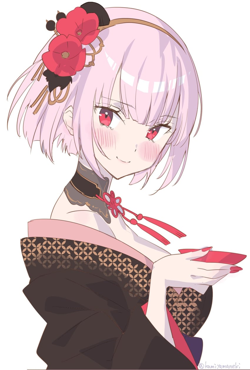 mori calliope (hololive and 1 more) drawn by kamiya_maneki