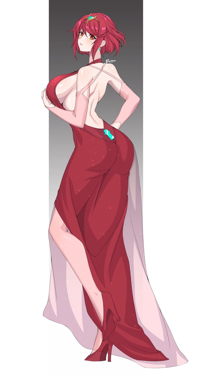 pyra (xenoblade chronicles and 1 more) drawn by cero_rains