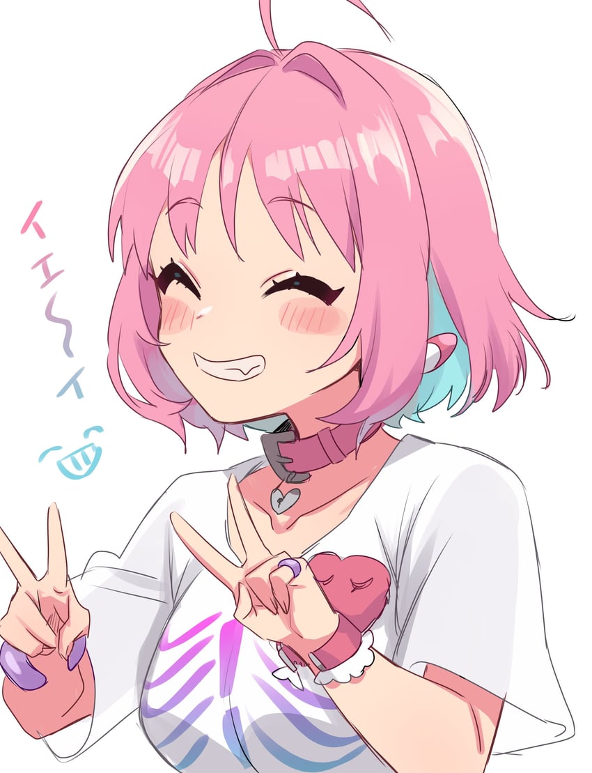 yumemi riamu (idolmaster and 1 more) drawn by sukoyaka_(100hituzi)