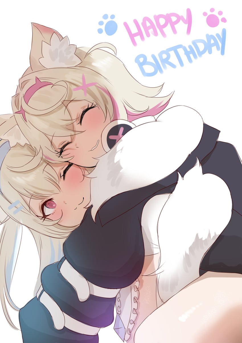 fuwawa abyssgard and mococo abyssgard (hololive and 1 more) drawn by redi_(rasec_asdjh)