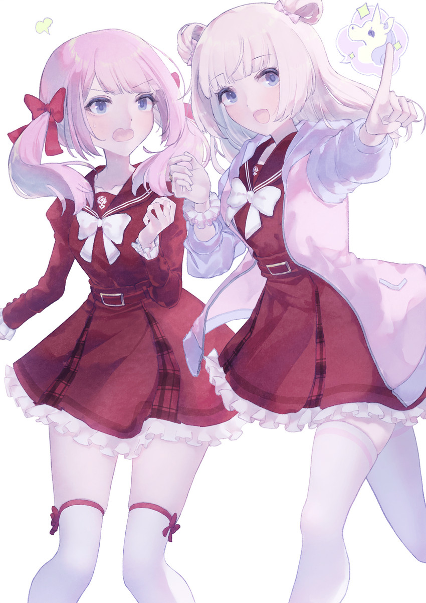 sadamori himeka and tamba akari (assault lily) drawn by shiki_hakana