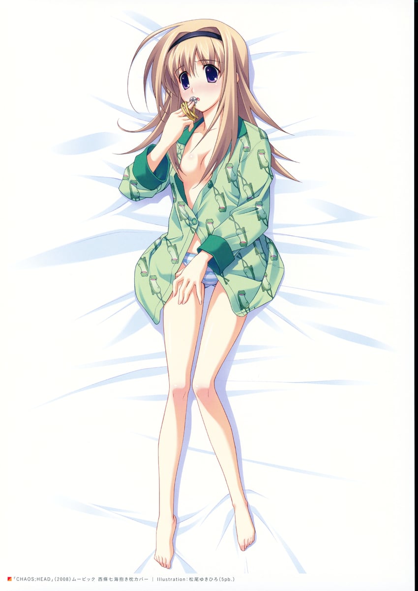 nishijou nanami and gero-froggy (chaos;head) drawn by matsuo_yukihiro
