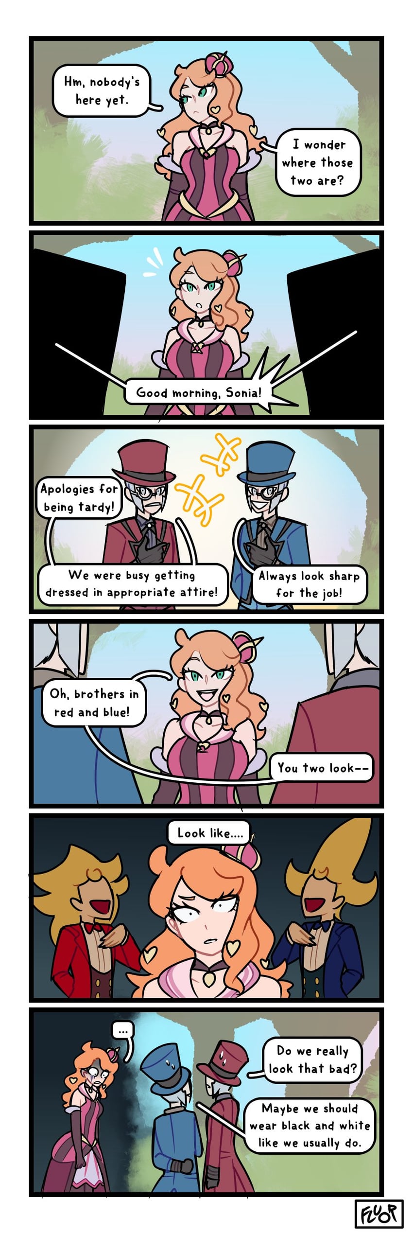 sonia, ingo, emmet, shielbert, and sordward (pokemon and 2 more) drawn by fluorart