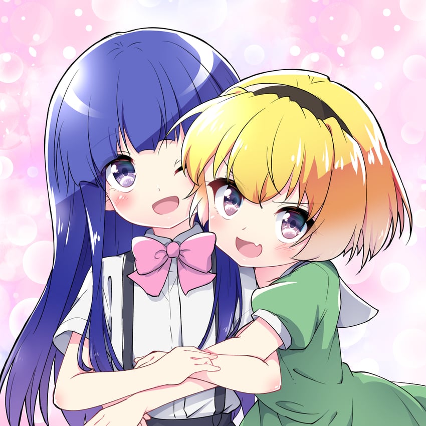 furude rika and houjou satoko (higurashi no naku koro ni) drawn by hazumi_otoya