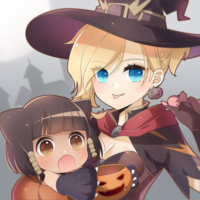 mercy, pharah, and witch mercy (overwatch and 1 more) drawn by kaoruru_(sakuno2911)