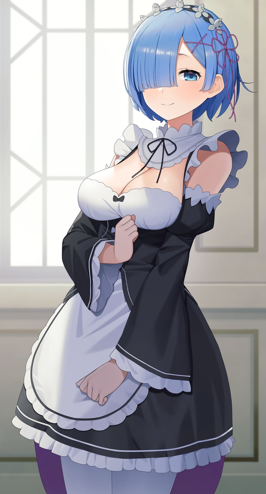 rem (re:zero kara hajimeru isekai seikatsu) drawn by motono_(sakamotono)