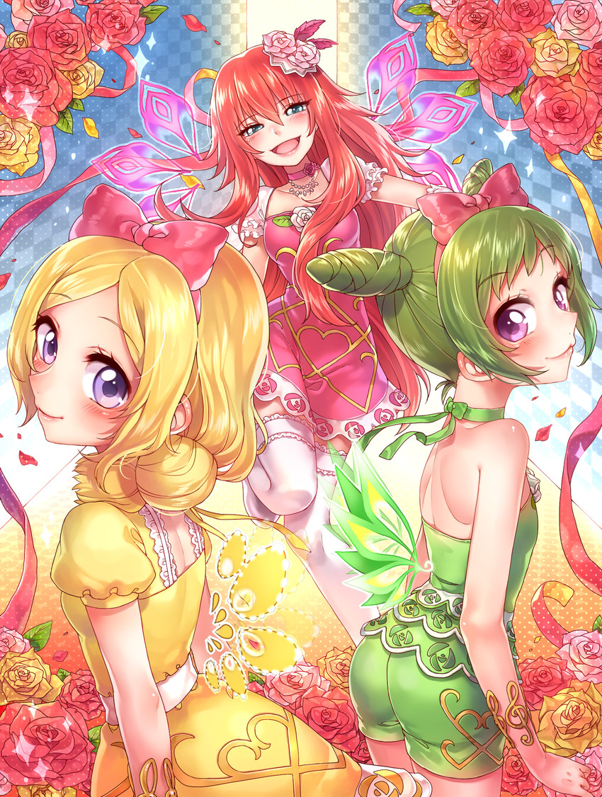 renjouji beru, morizono wakana, and takanashi otoha (pretty series and 2 more) drawn by rojiko
