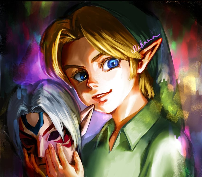 link, young link, and fierce deity (the legend of zelda and 1 more) drawn by mihama66
