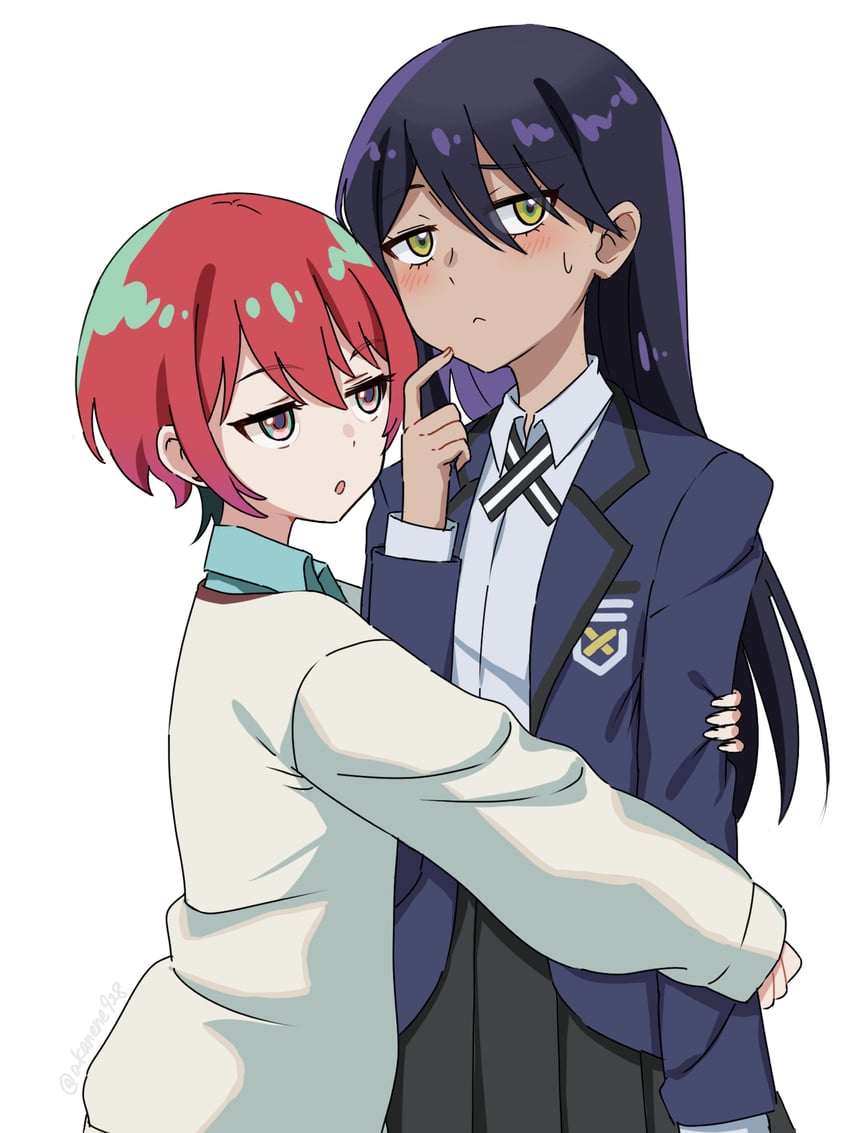 amate yuzuriha and nyaan (gundam and 1 more) drawn by akane_(akaneoekaki0928)