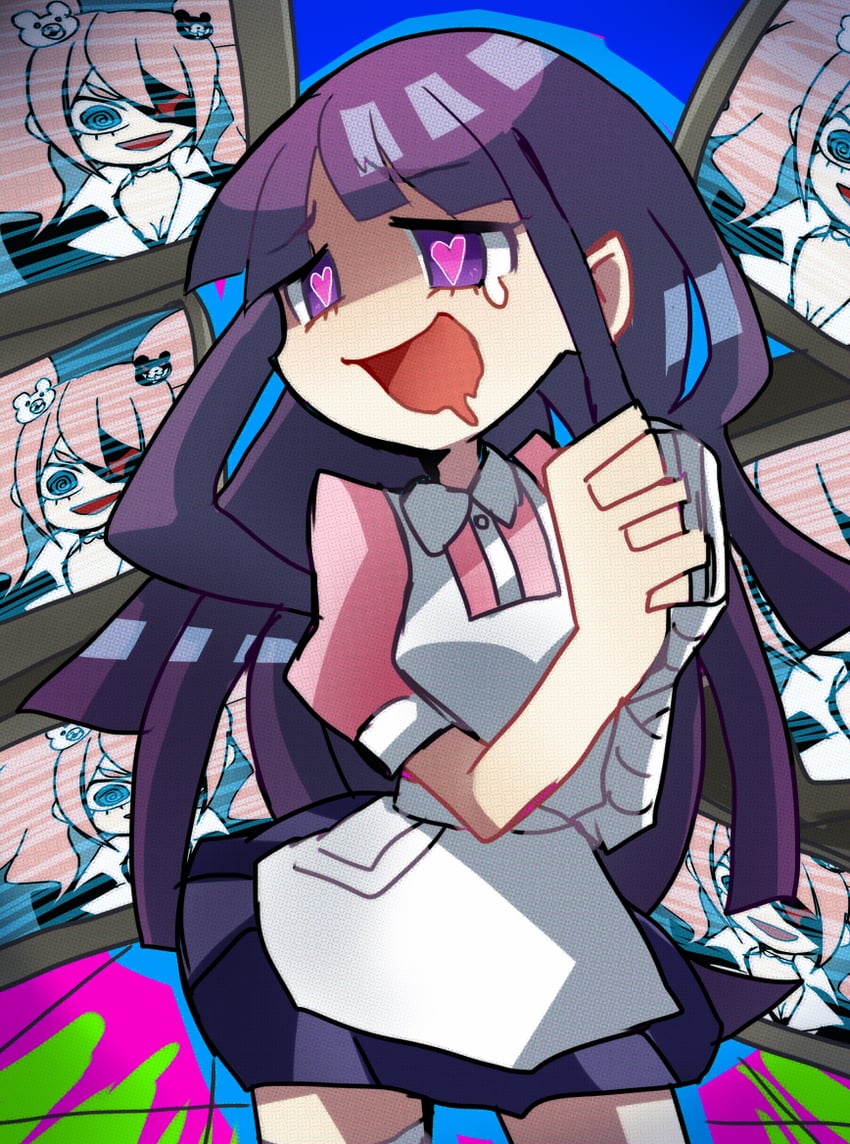 enoshima junko and tsumiki mikan (danganronpa and 2 more) drawn by kawati