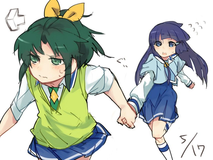 midorikawa nao and aoki reika (precure and 1 more) drawn by yomosaka