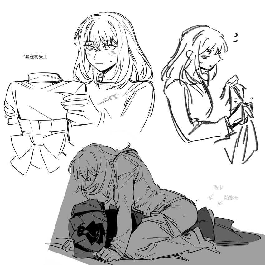 misumi uika (bang dream! and 1 more) drawn by nideaneng