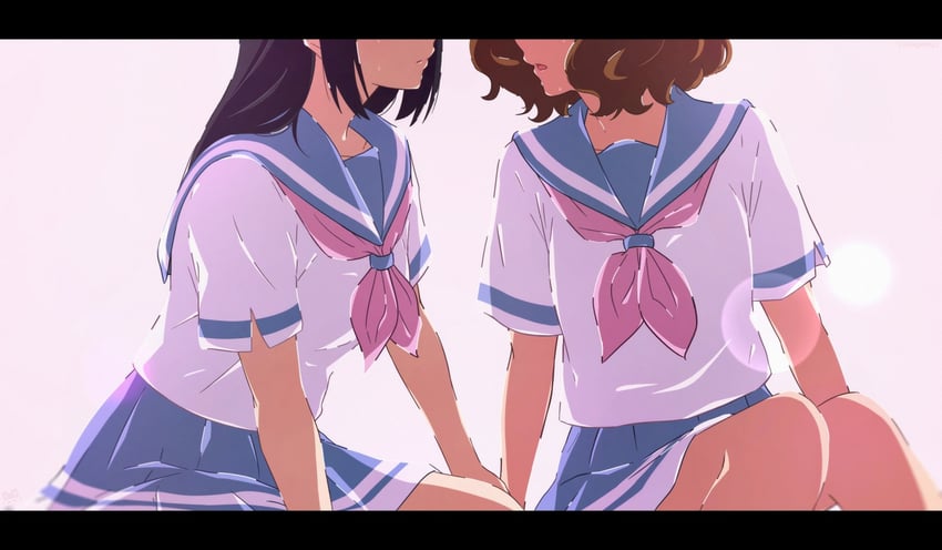 oumae kumiko and kousaka reina (hibike! euphonium) drawn by usagihop