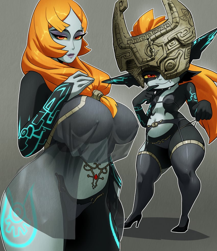 midna (the legend of zelda and 1 more) drawn by inker_comics