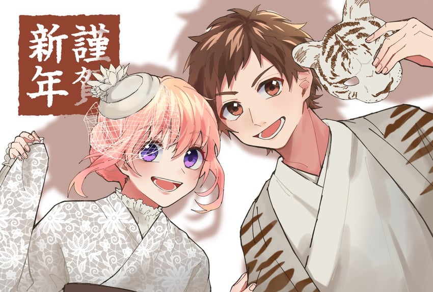 setoguchi hina and enomoto koutarou (honeyworks) drawn by kohane_suzukasa