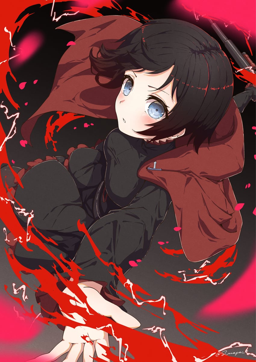 ruby rose (rwby) drawn by s-masa_7131