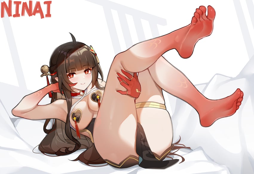lingsha (honkai and 1 more) drawn by ninai