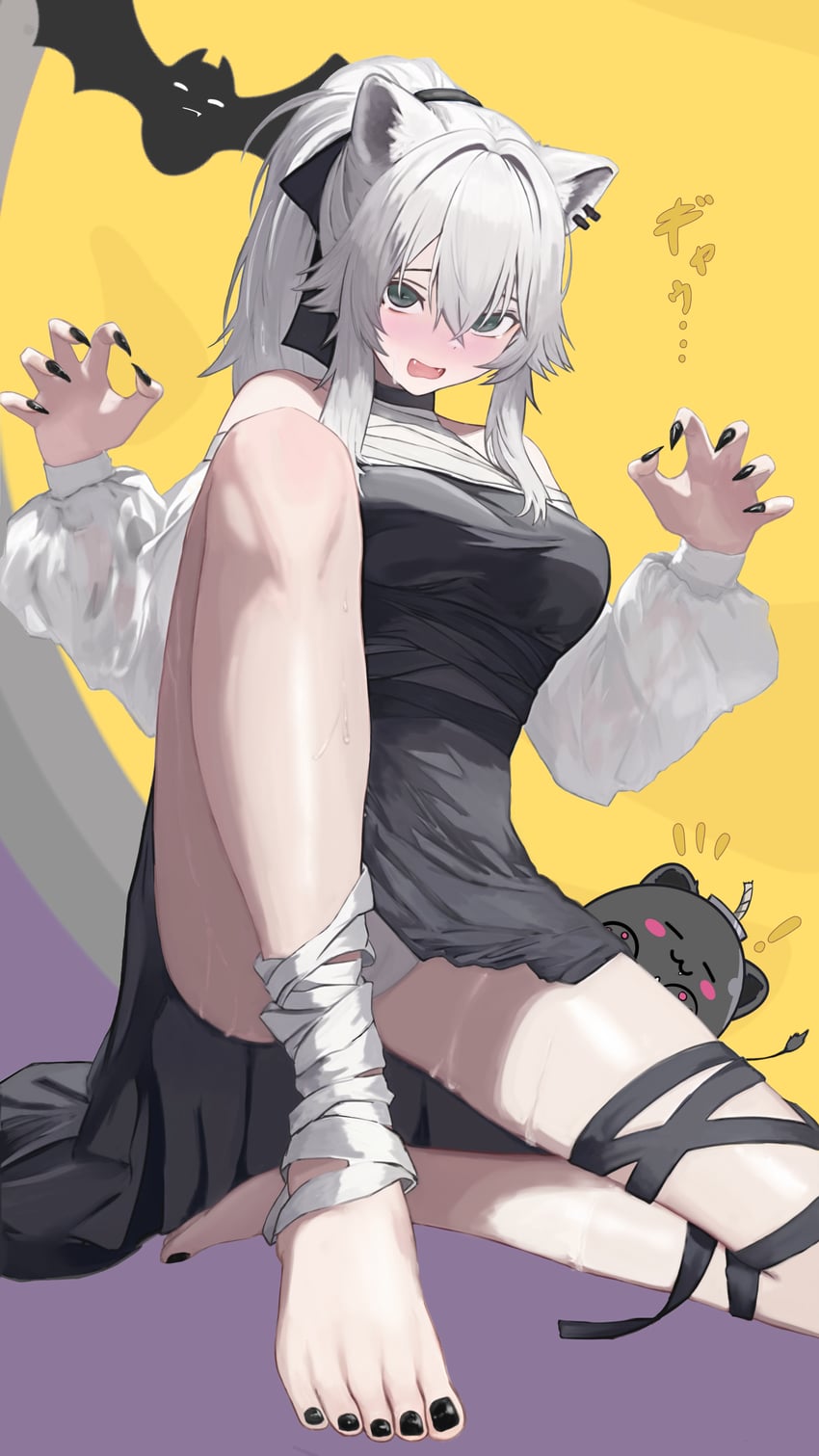 shishiro botan and ssrb (hololive) drawn by ariru_(ariru_1212)