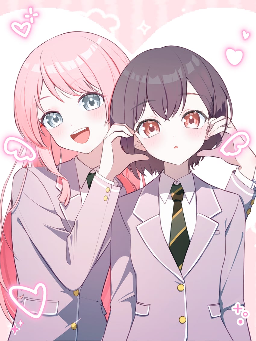 chihaya anon and takamatsu tomori (bang dream! and 1 more) drawn by eudory