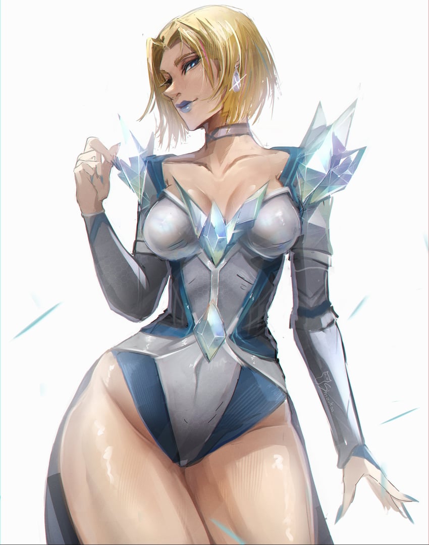 emma frost (marvel and 2 more) drawn by shiszukaa
