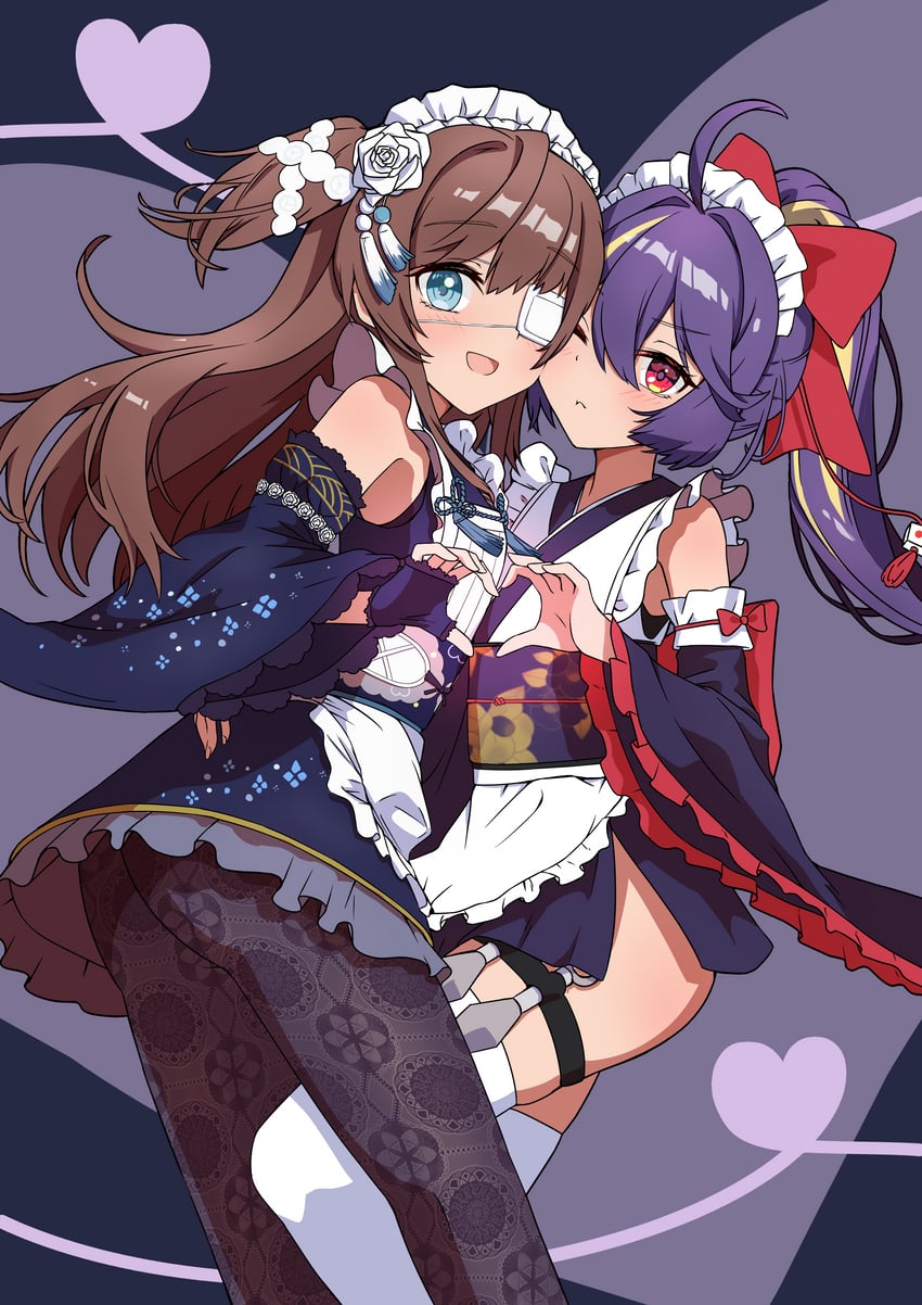 shinomiya fuyumi and ransei (original and 1 more) drawn by yaya_eshage