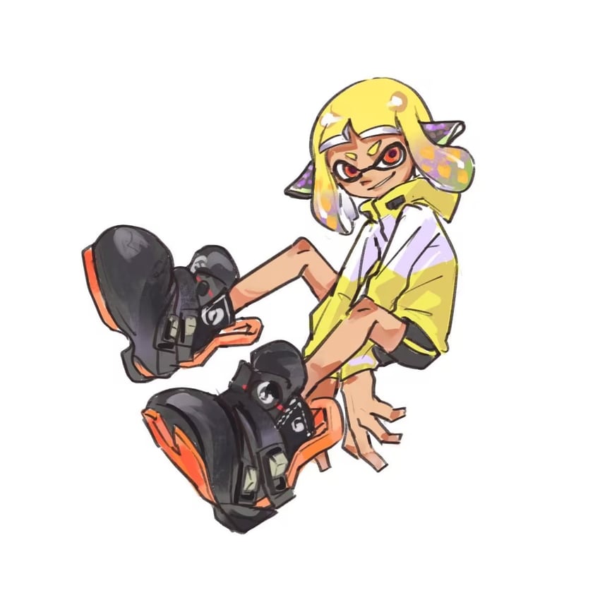 inkling player character, inkling girl, and agent 4 (splatoon and 1 more) drawn by gucandiyi52092
