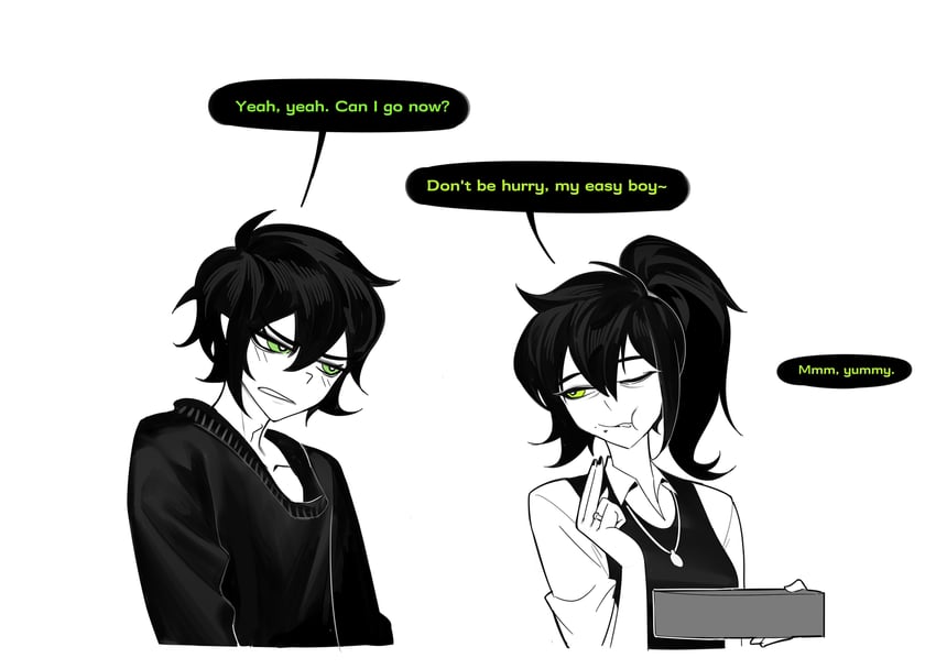 andrew graves and renee graves (the coffin of andy and leyley) drawn by aierlaobo