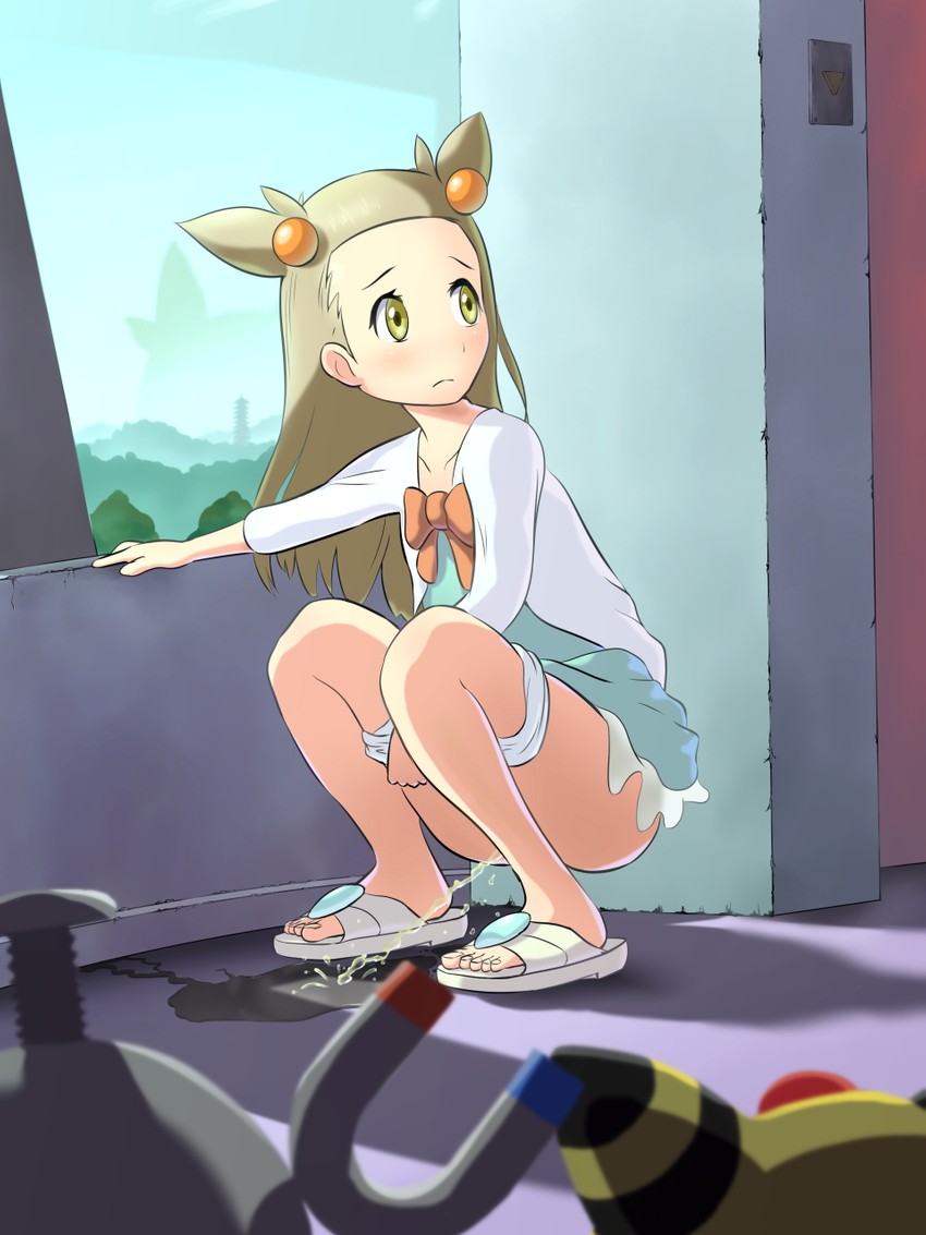 magnemite, jasmine, and ampharos (pokemon and 1 more) drawn by kusashige