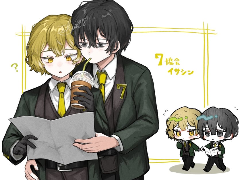 sinclair and yi sang (project moon and 1 more) drawn by upi_(ukn18pkanother)