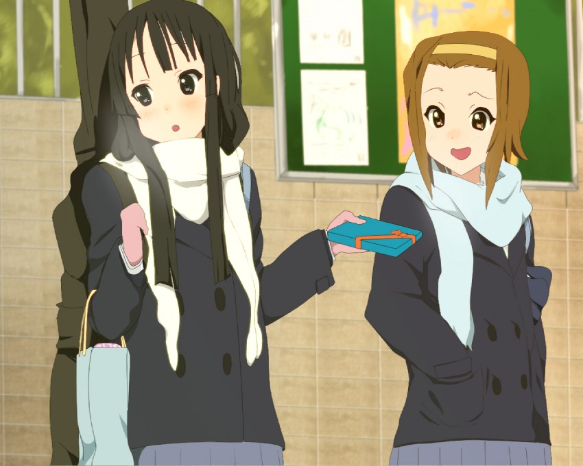 akiyama mio and tainaka ritsu (k-on!) drawn by ore_deshita