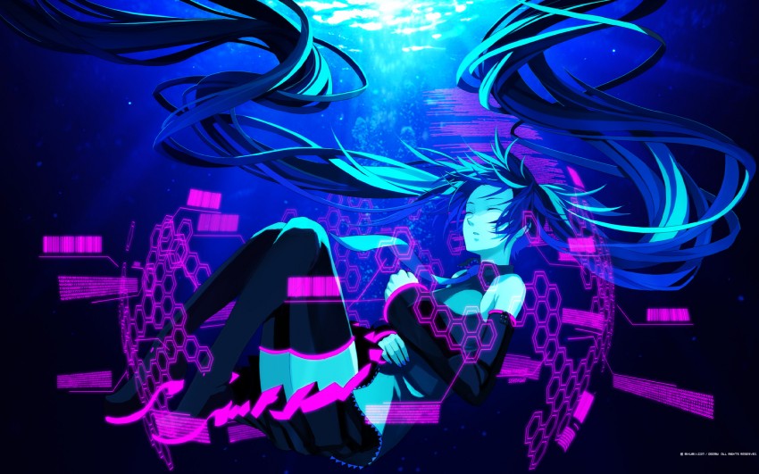 hatsune miku (vocaloid and 1 more) drawn by osamu_(jagabata)