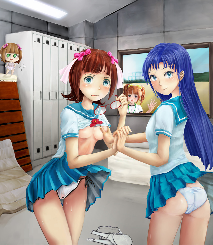 kisaragi chihaya, amami haruka, takatsuki yayoi, and nonowa (idolmaster) drawn by zi-dabu