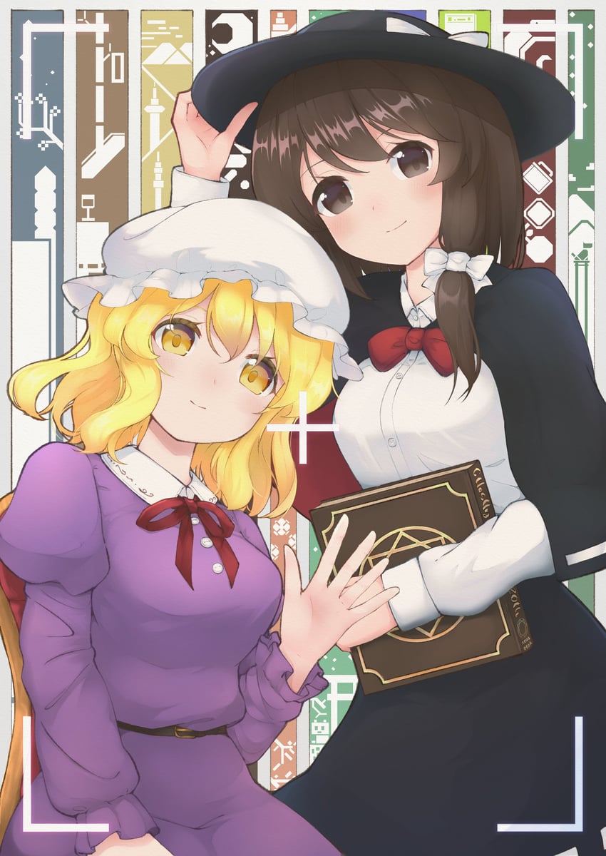 usami renko and maribel hearn (touhou) drawn by nazawa_(nother)