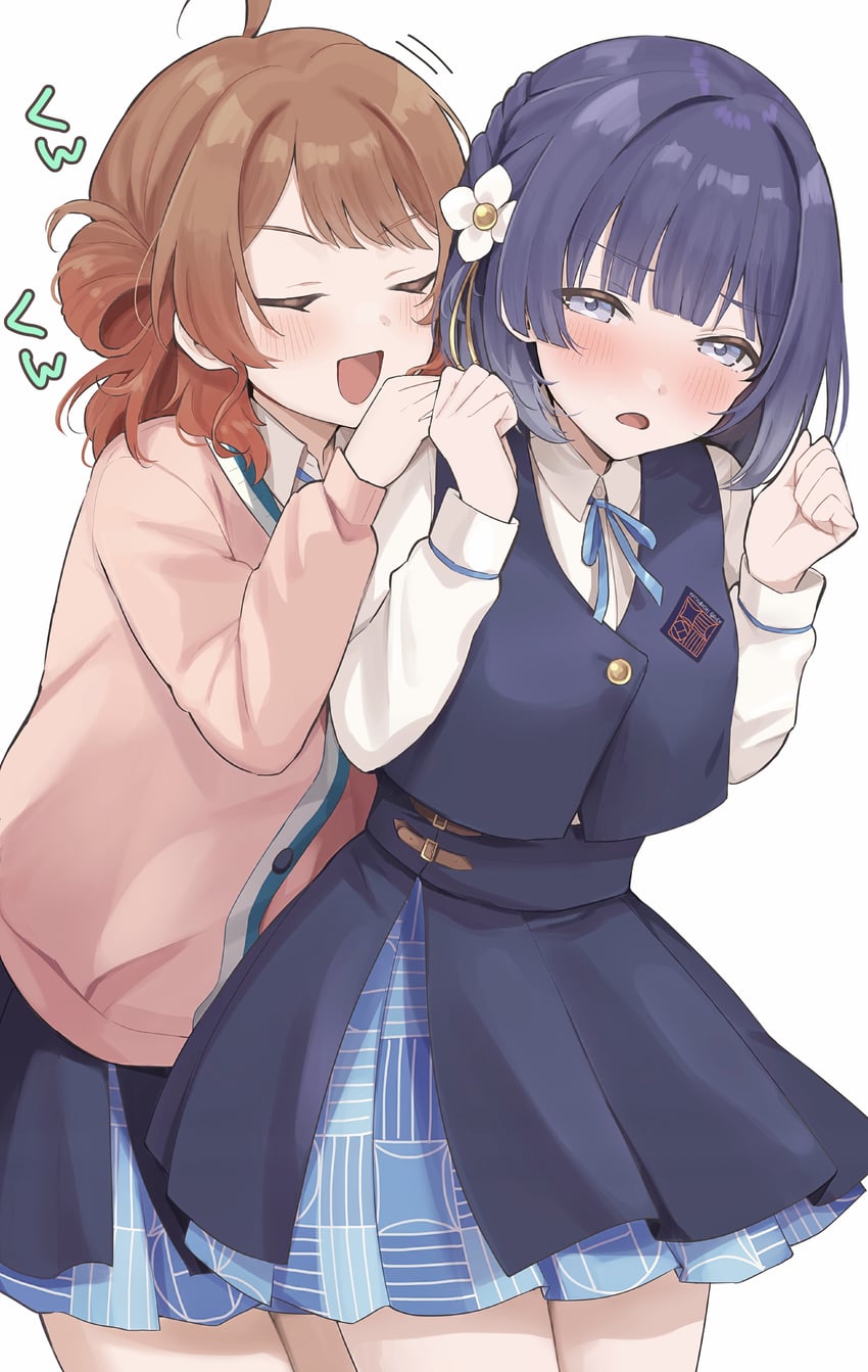hanami ume and hataya misuzu (idolmaster and 1 more) drawn by ura_(hamburg_oniku)