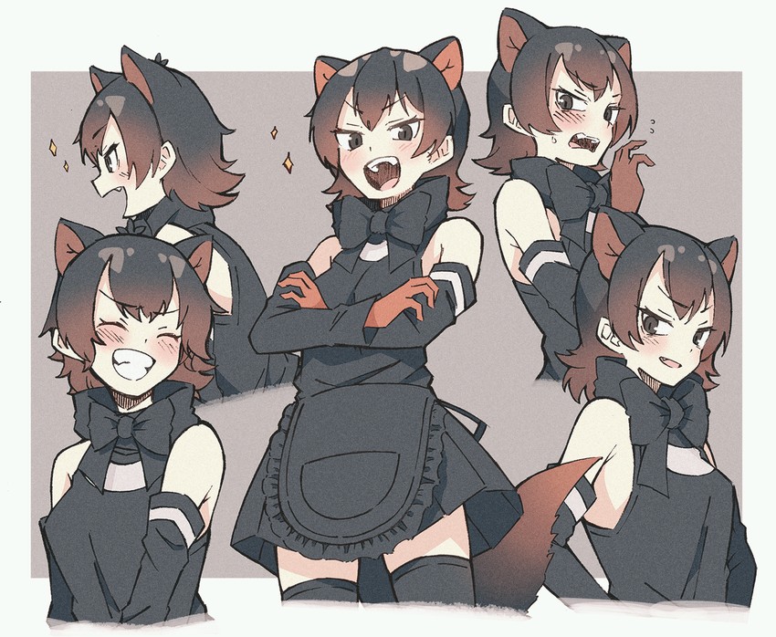 tasmanian devil (kemono friends and 1 more) drawn by enoki_art