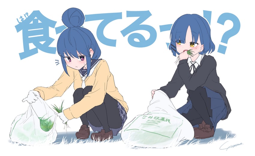 yamada ryo and shima rin (bocchi the rock! and 1 more) drawn by yo_na