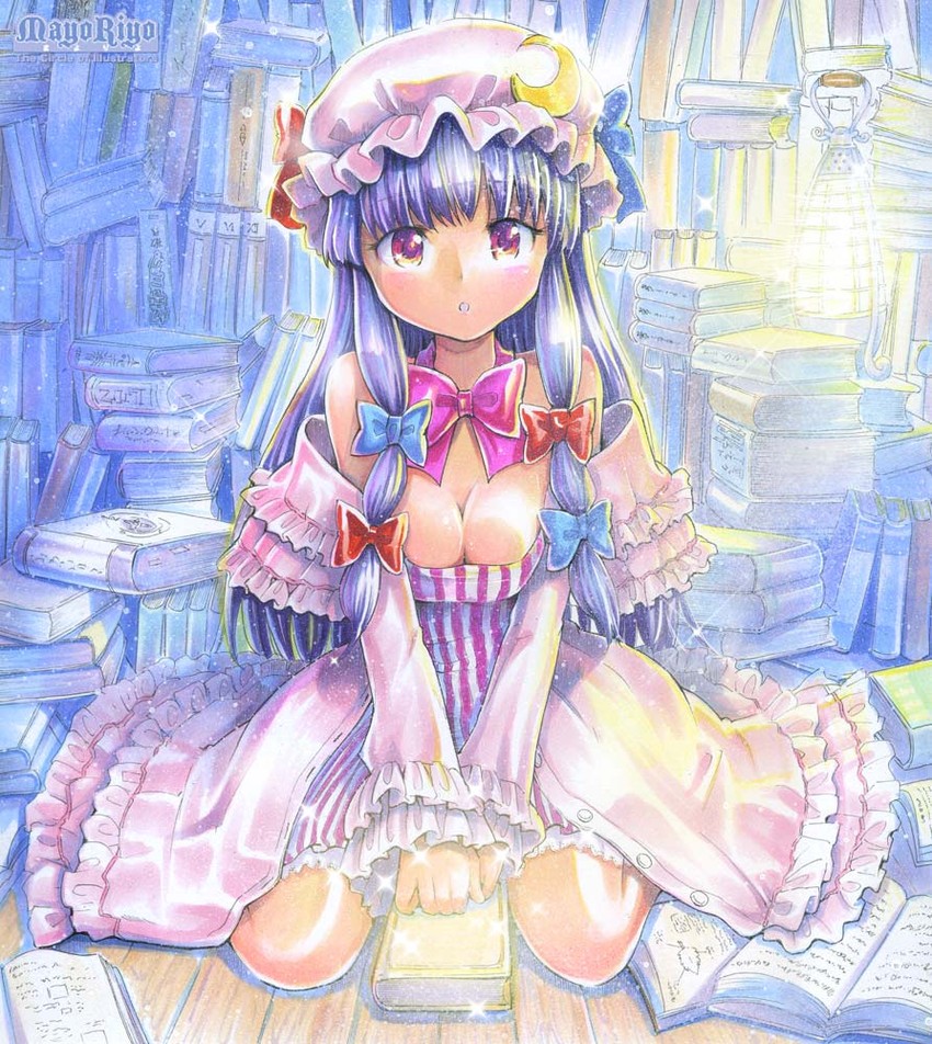 patchouli knowledge (touhou) drawn by mayo_riyo