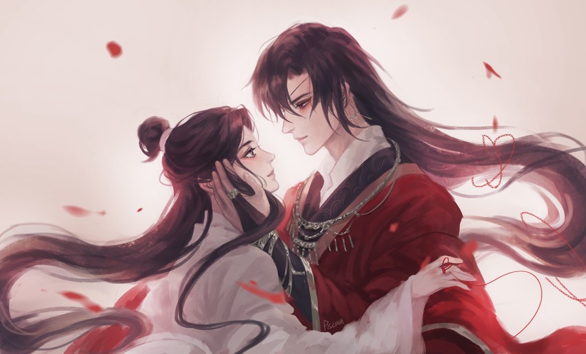 xie lian and hua cheng (tianguan cifu) drawn by piscina