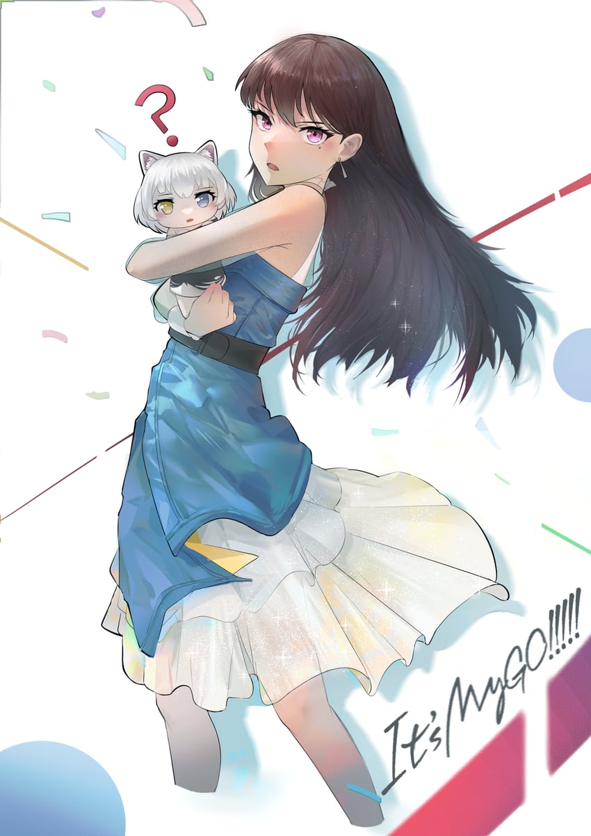 shiina taki and kaname raana (bang dream! and 1 more) drawn by gblamgo