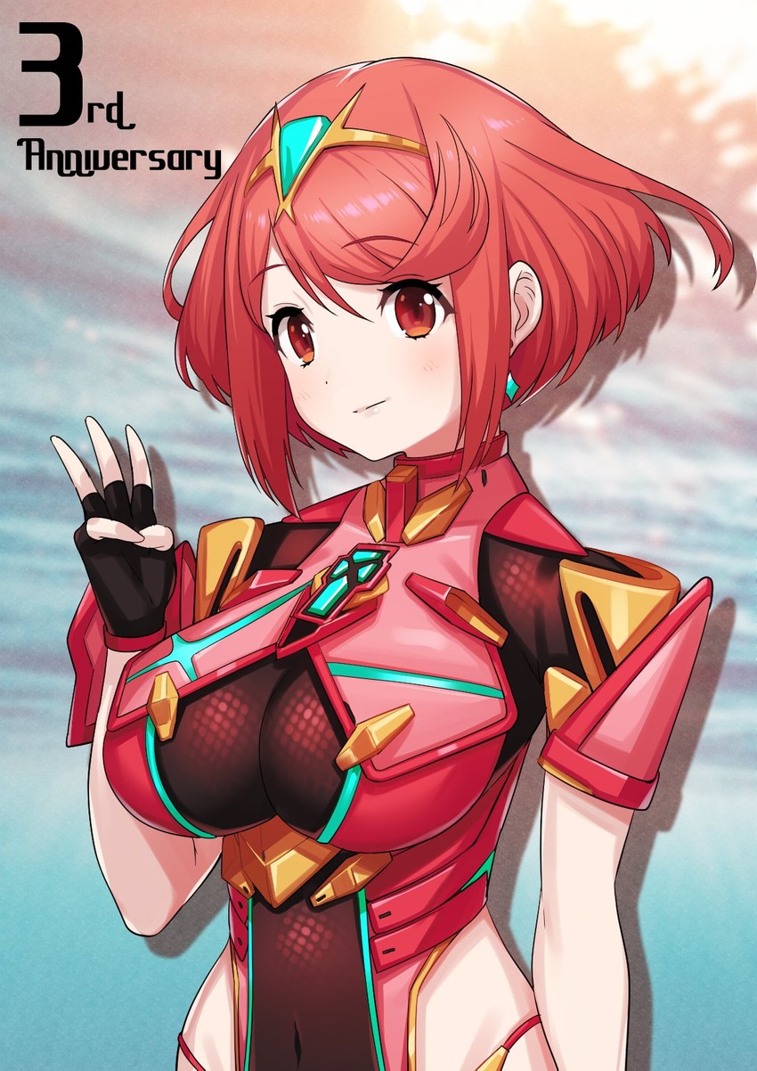 pyra (xenoblade chronicles and 1 more) drawn by green322