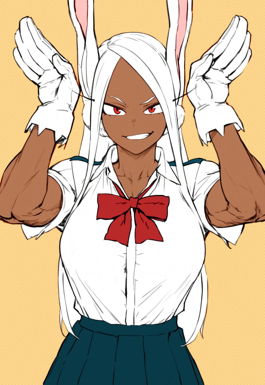 mirko (boku no hero academia) drawn by mirkosimps and parallaxfused